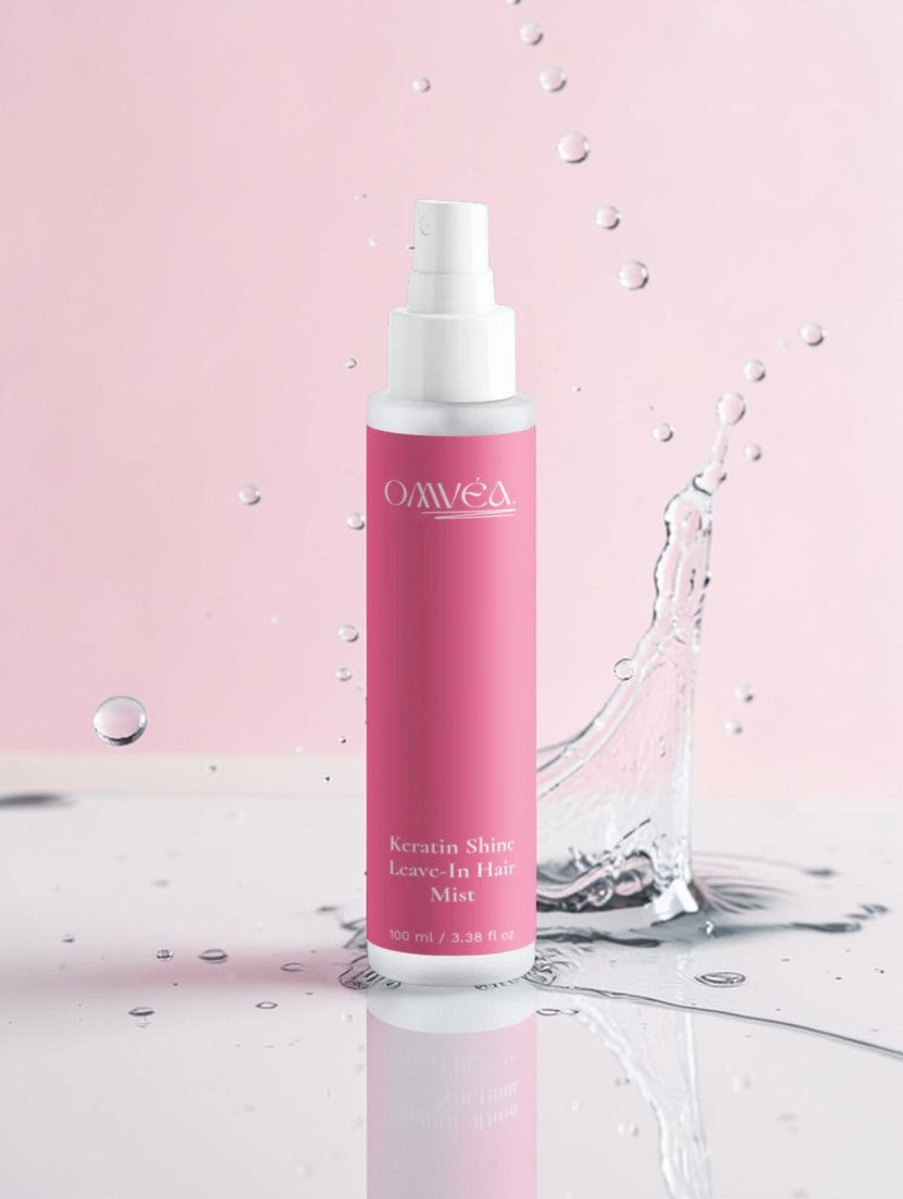 Lightweight keratin hair mist product